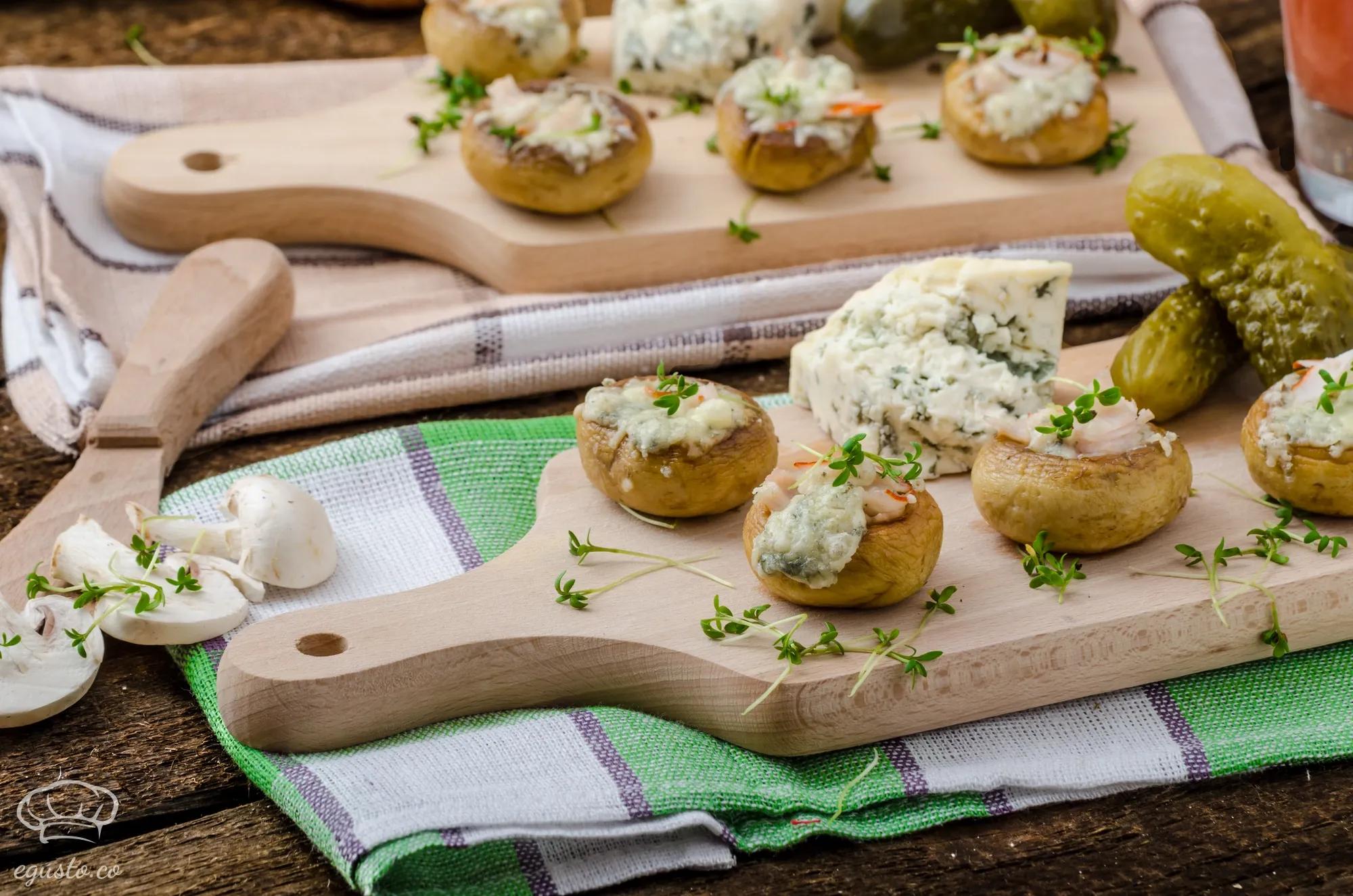 Image for: Elegant Blue Cheese Stuffed Mushrooms