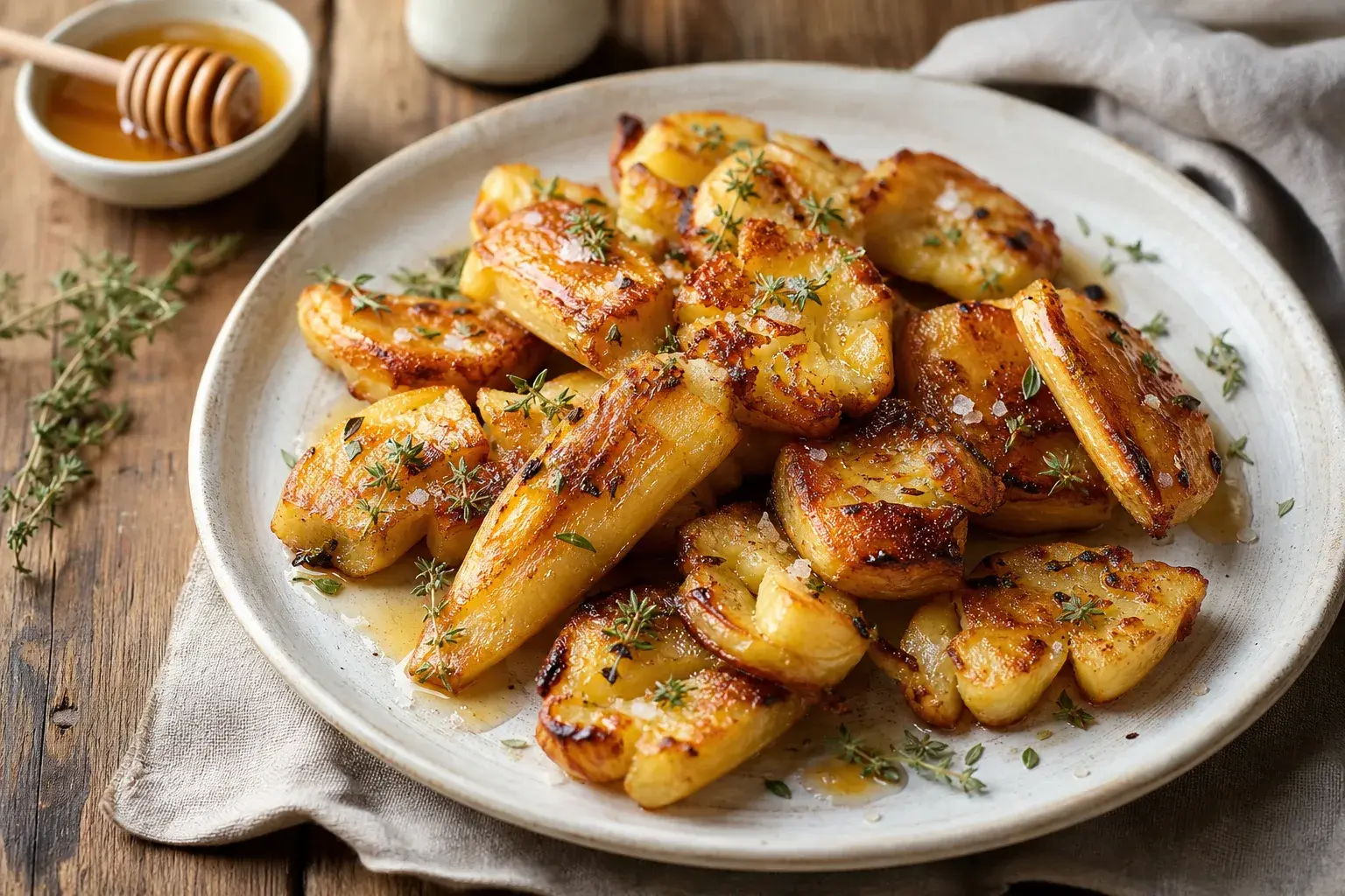 Image for recipe: Golden Crispy Smashed Parsnips