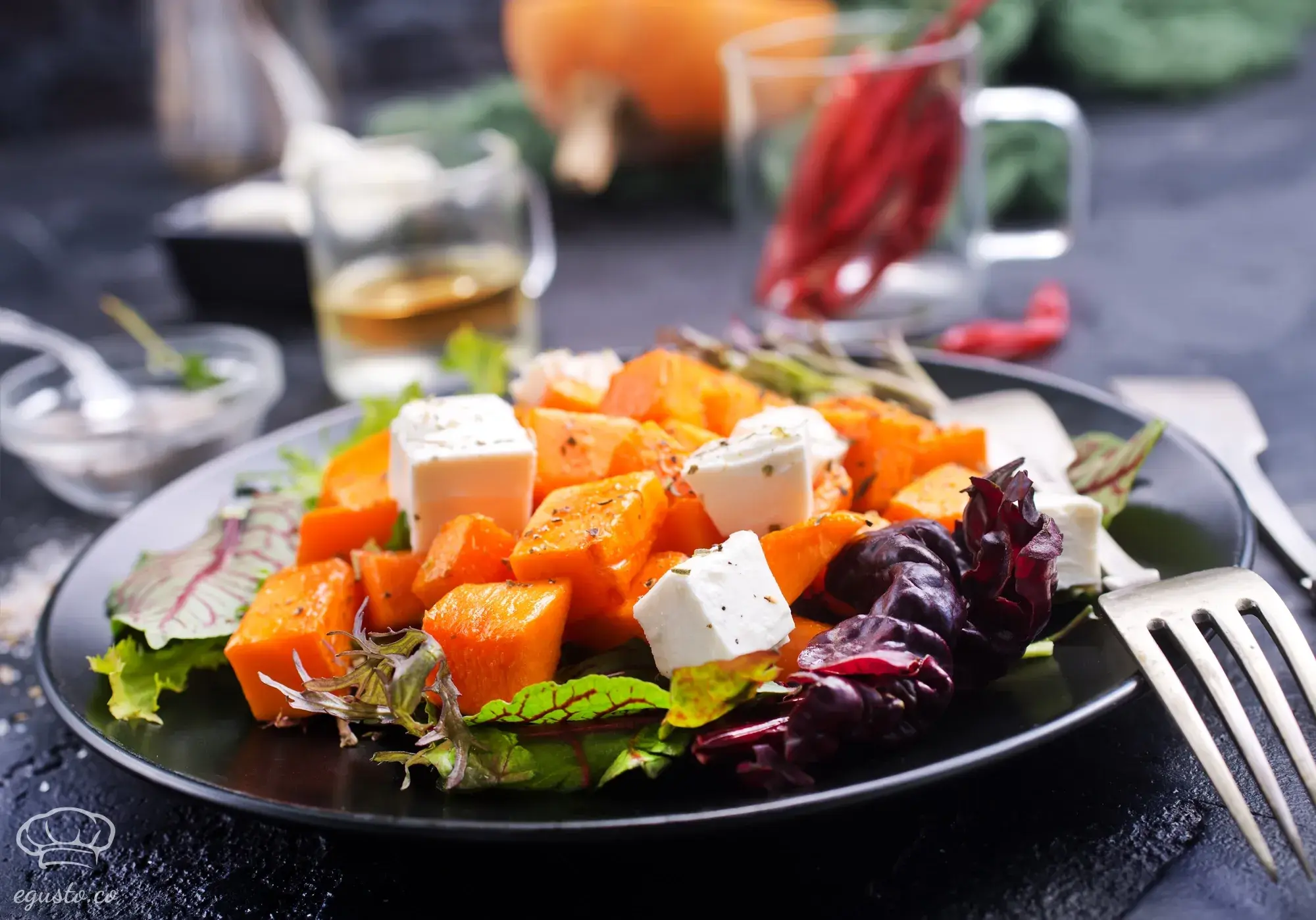 Image for: Butter-Roasted Sweet Potato Salad with Feta Cheese