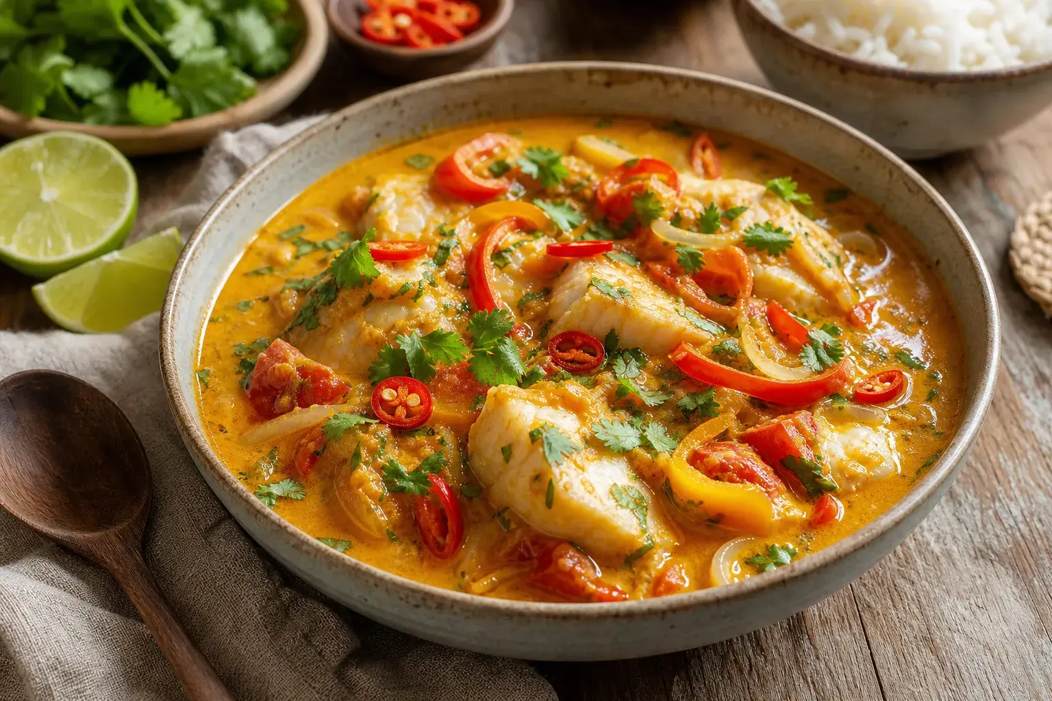 Image for recipe: Brazilian Coconut Curry Fish Stew (Moqueca)