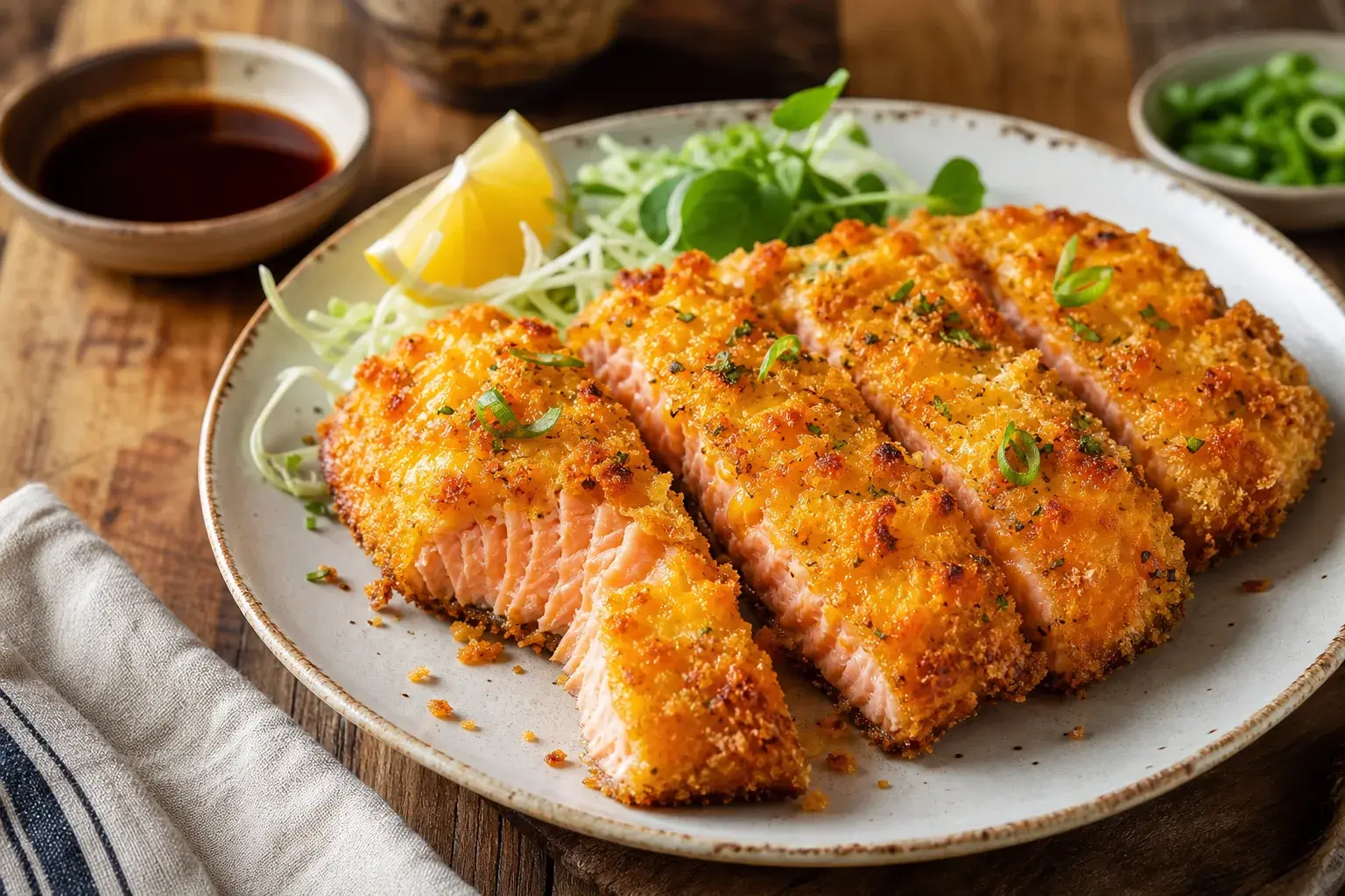 Image for: Cheddar-Crusted Fish Katsu