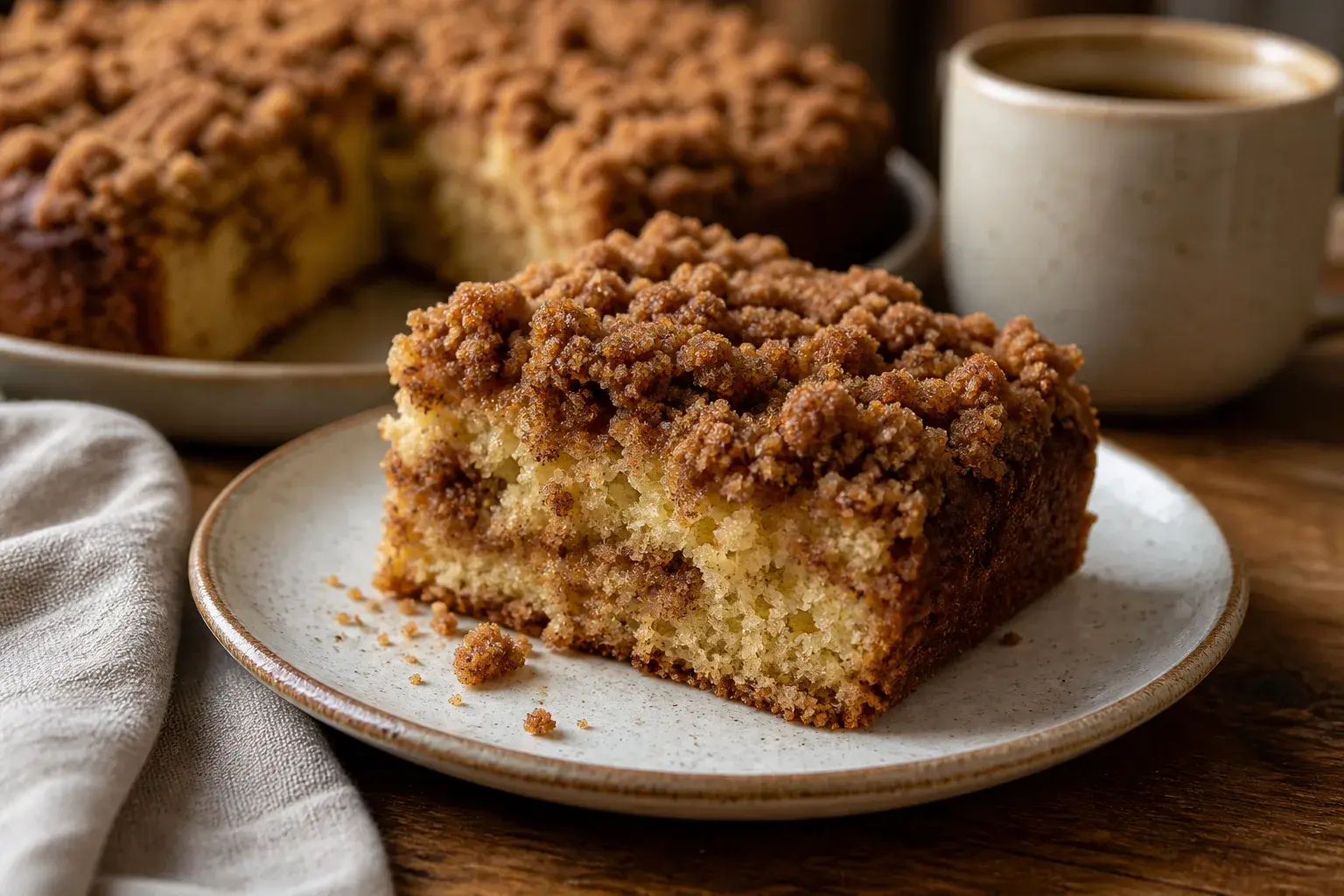 Image for recipe: Vegan Coffee Cafe's Cinnamon Crumb Cake