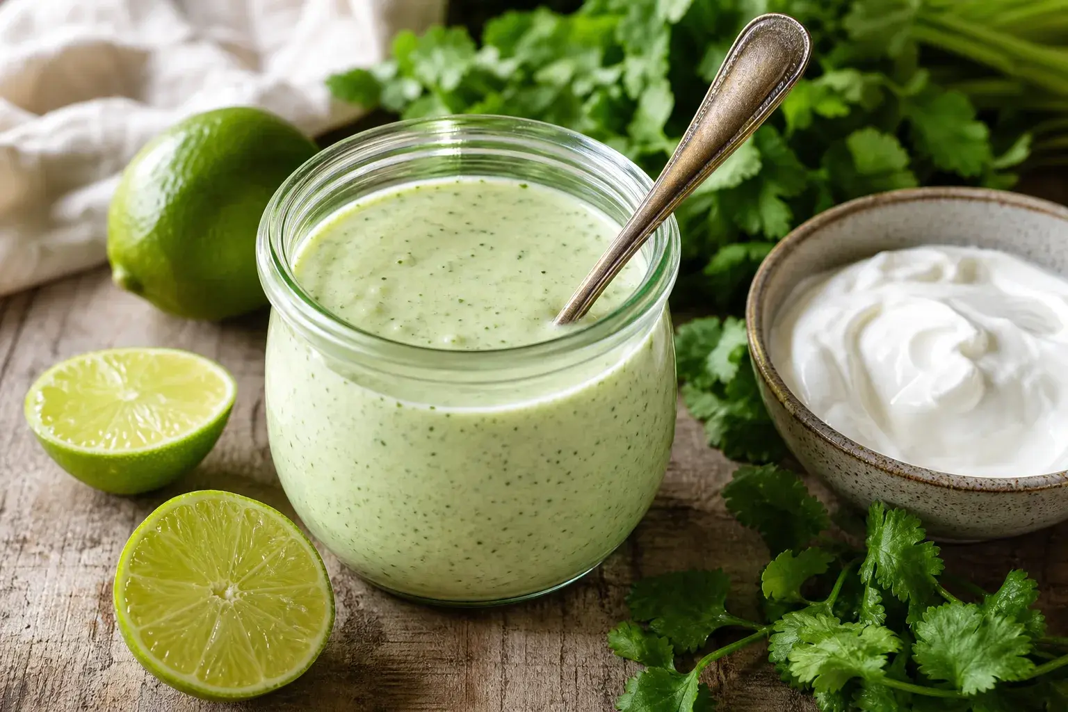 Image for: Creamy Cilantro Lime Dressing with Greek Yogurt