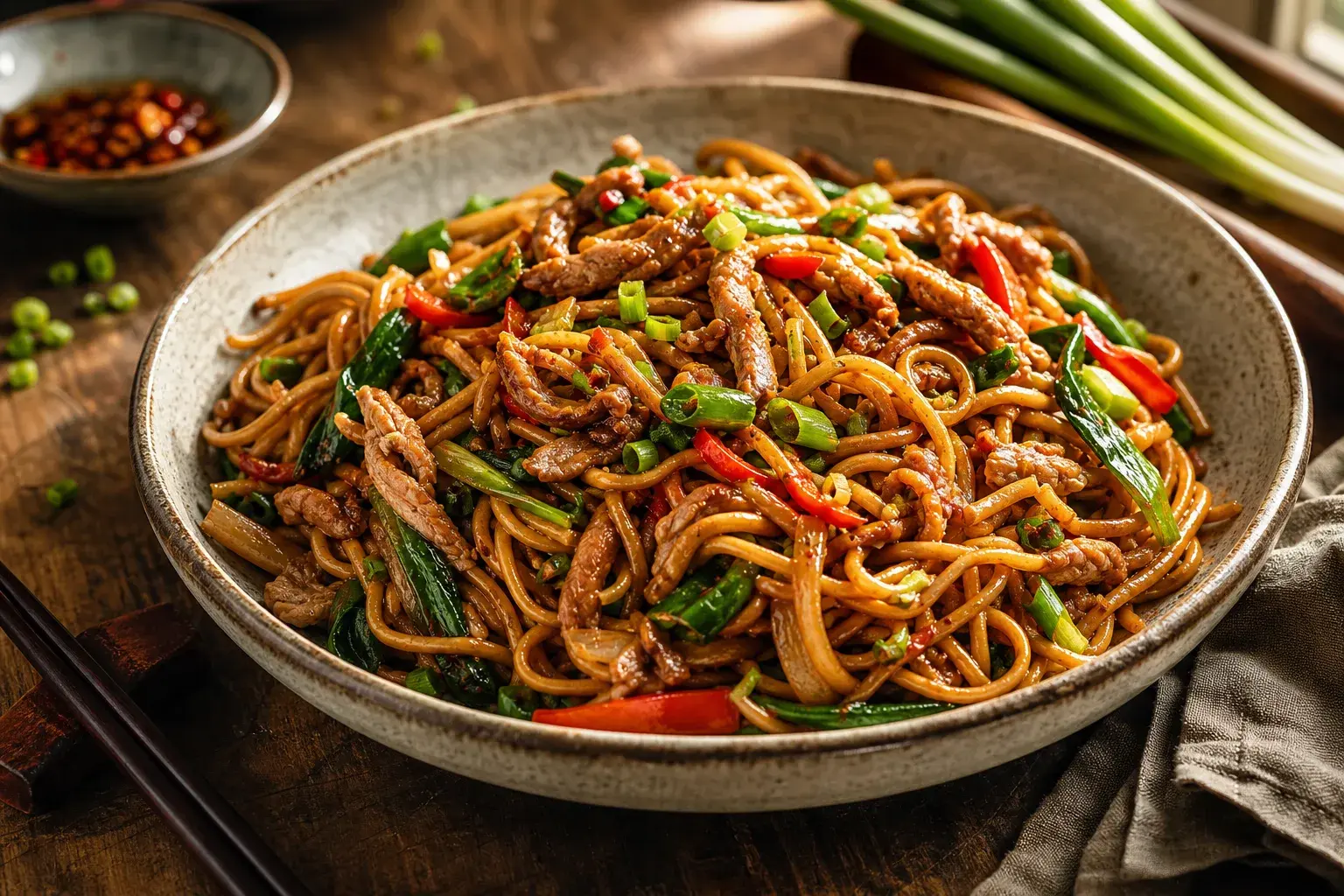 Image for: Shanghai Spicy Noodles with Shredded Pork