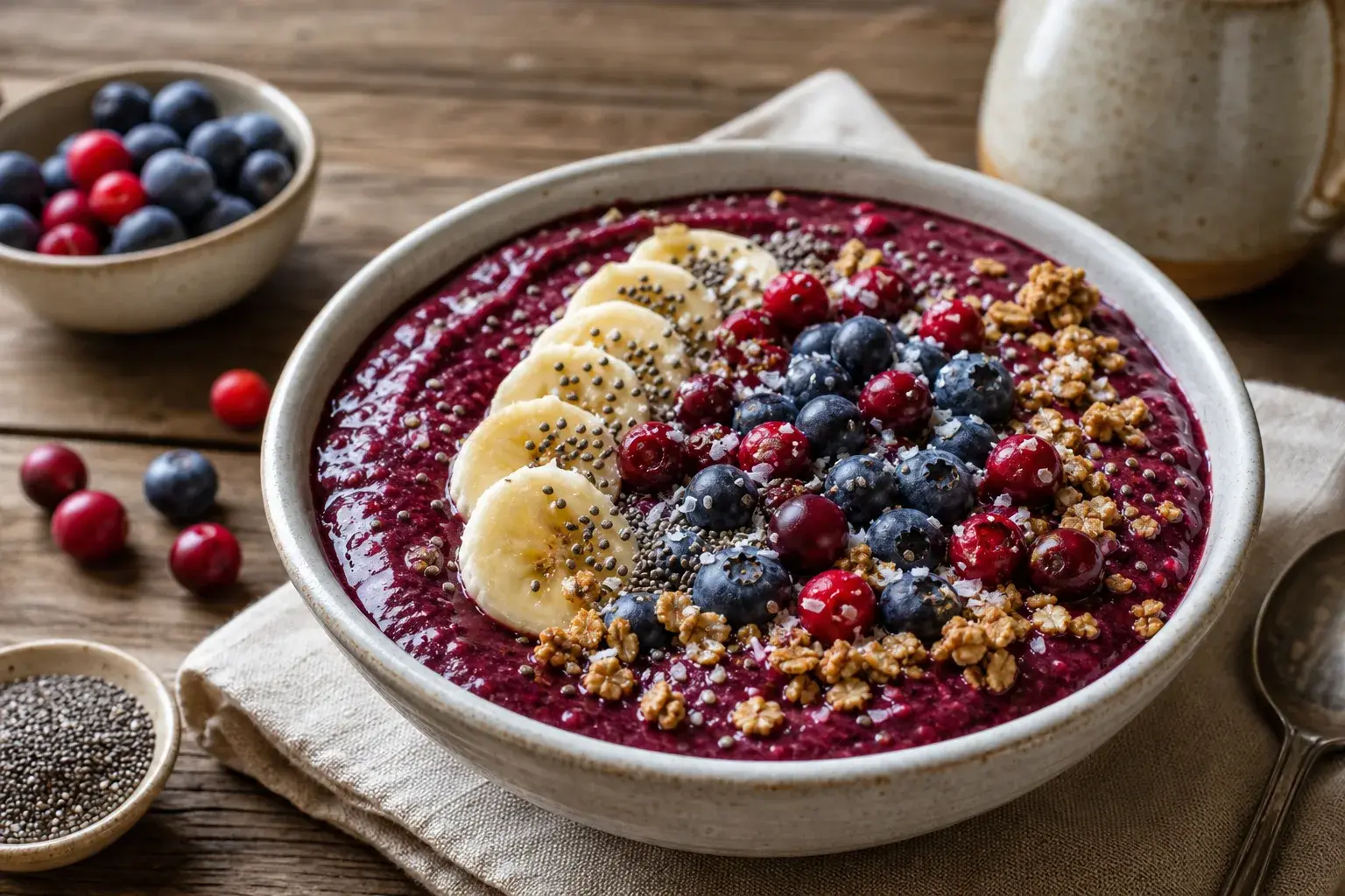 Image for: Cranberry Blueberry Smoothie Bowl