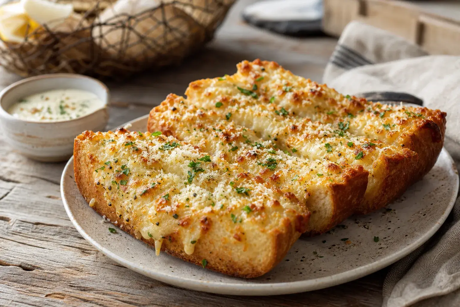 Image for: Gourmet Cheezy Garlic Bread from The Fish Market