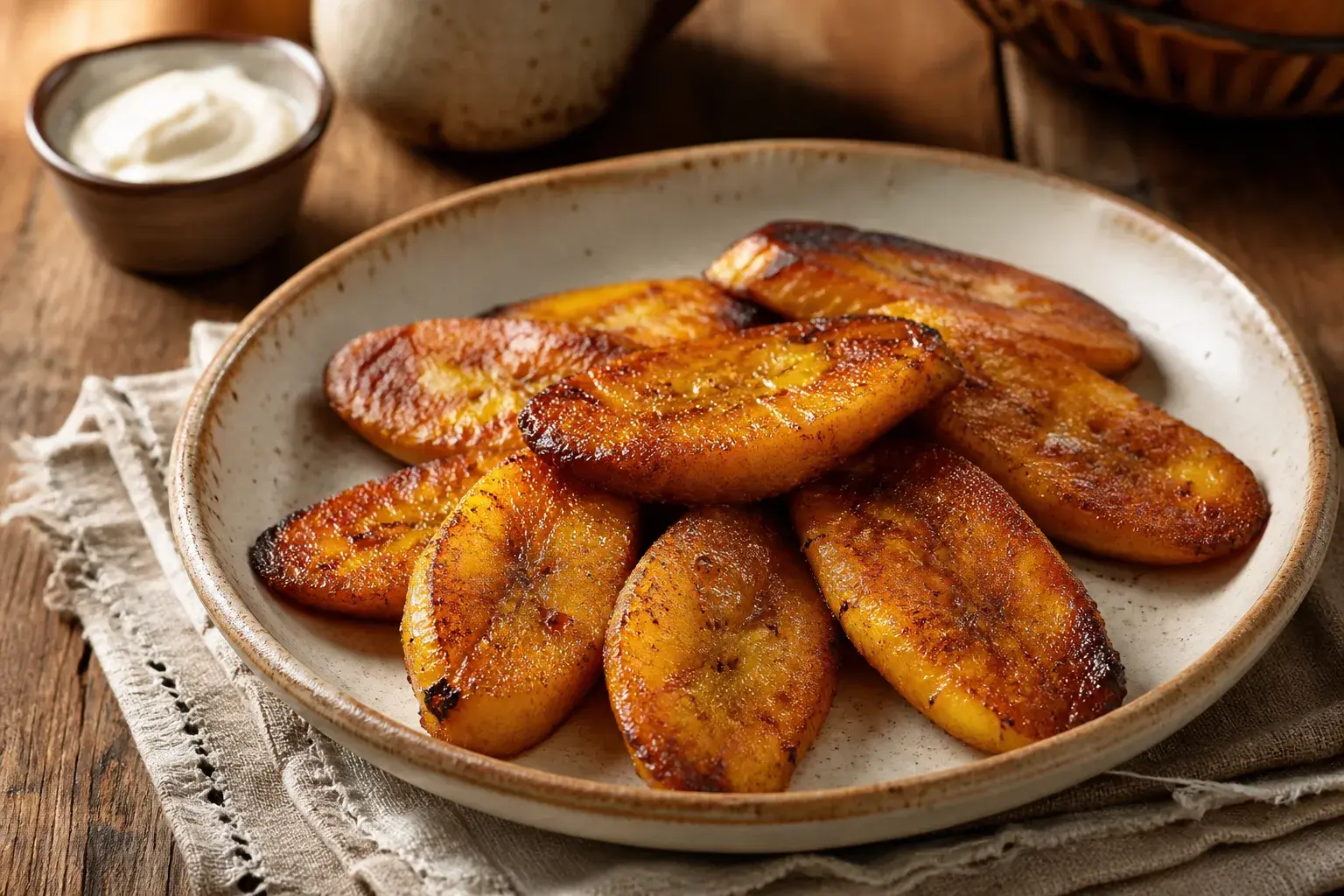 Image for: Pan-Fried Ripe Plantains (Platanos Maduros Fritos)