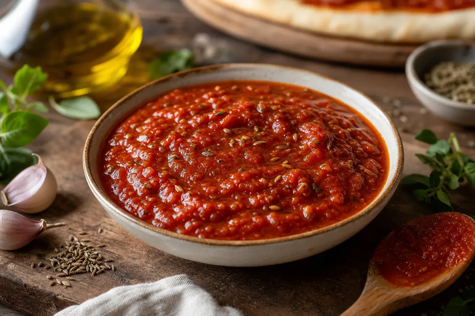 Image for: Caraway-Infused Pizza Sauce