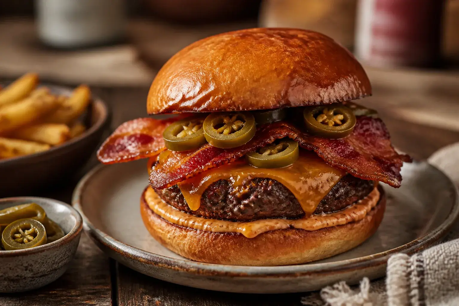 Image for: Spicy Bacon Cheeseburgers