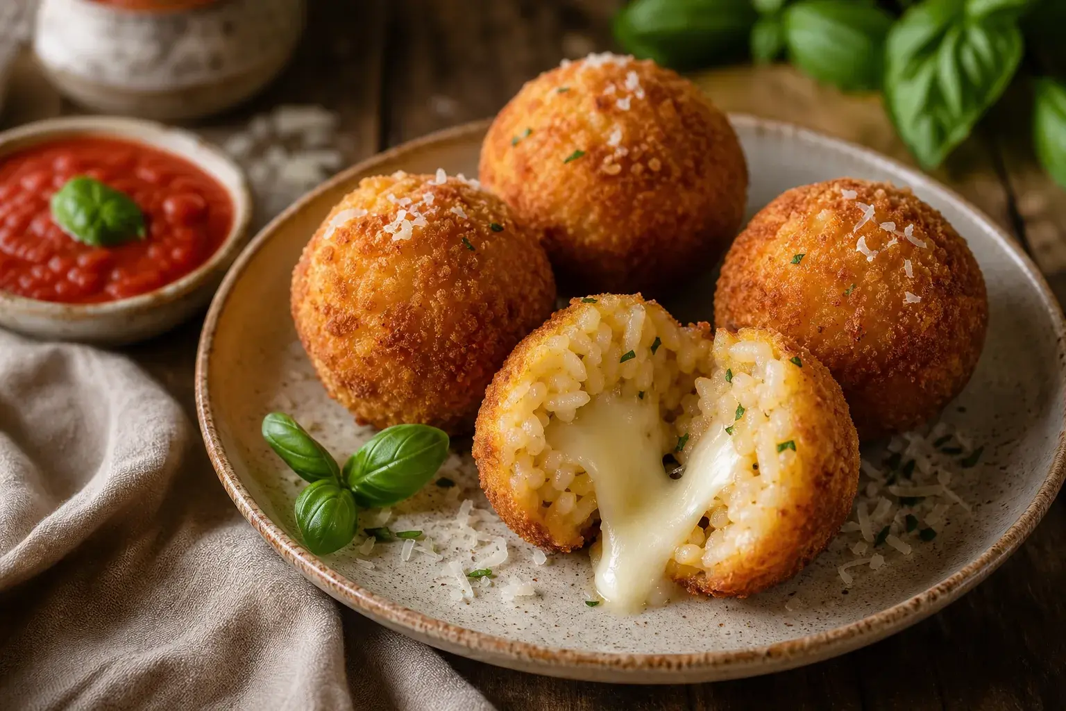 Image for: Classic Arancini with Mozzarella Filling