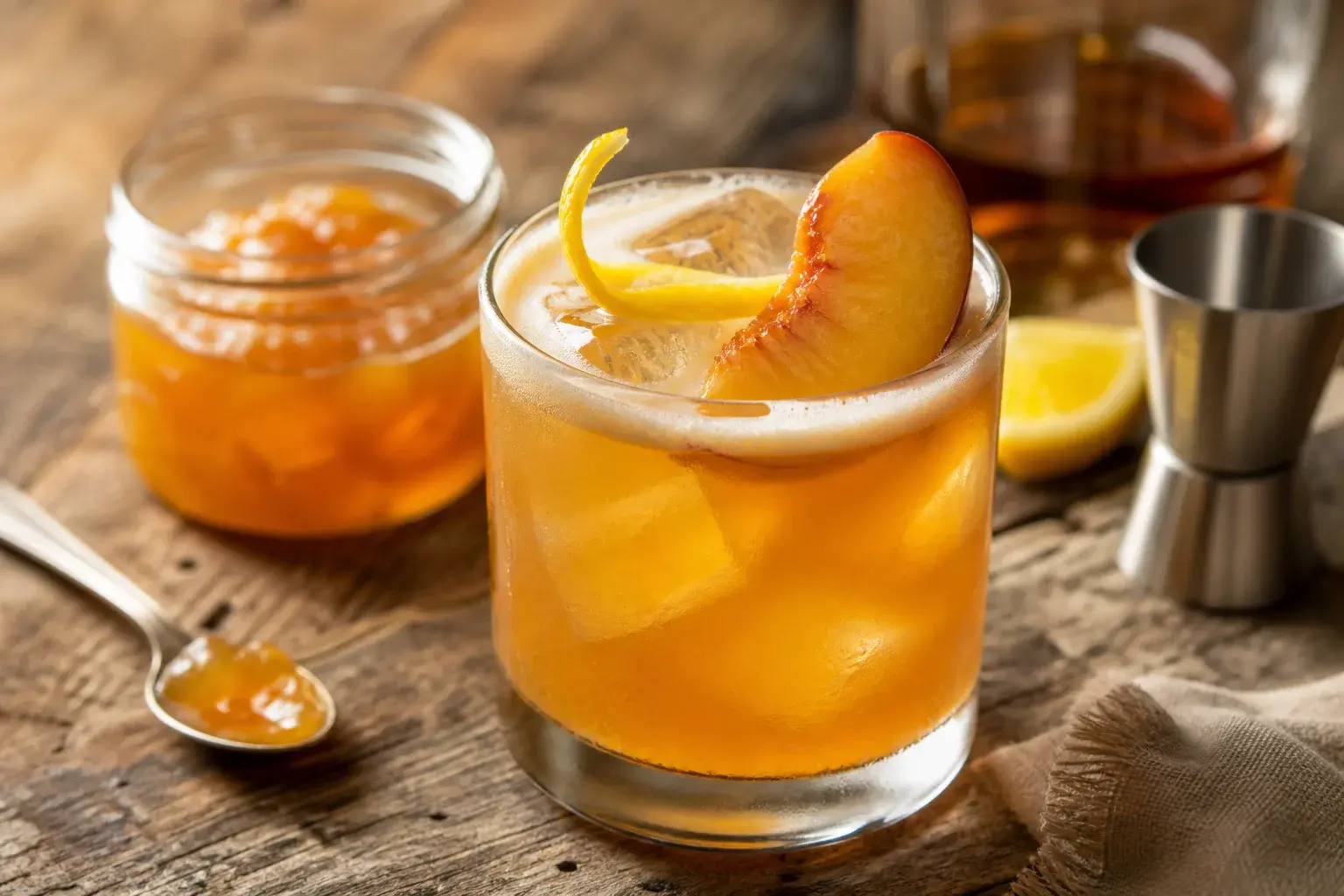 Image for: Peach Preserves Whiskey Sour