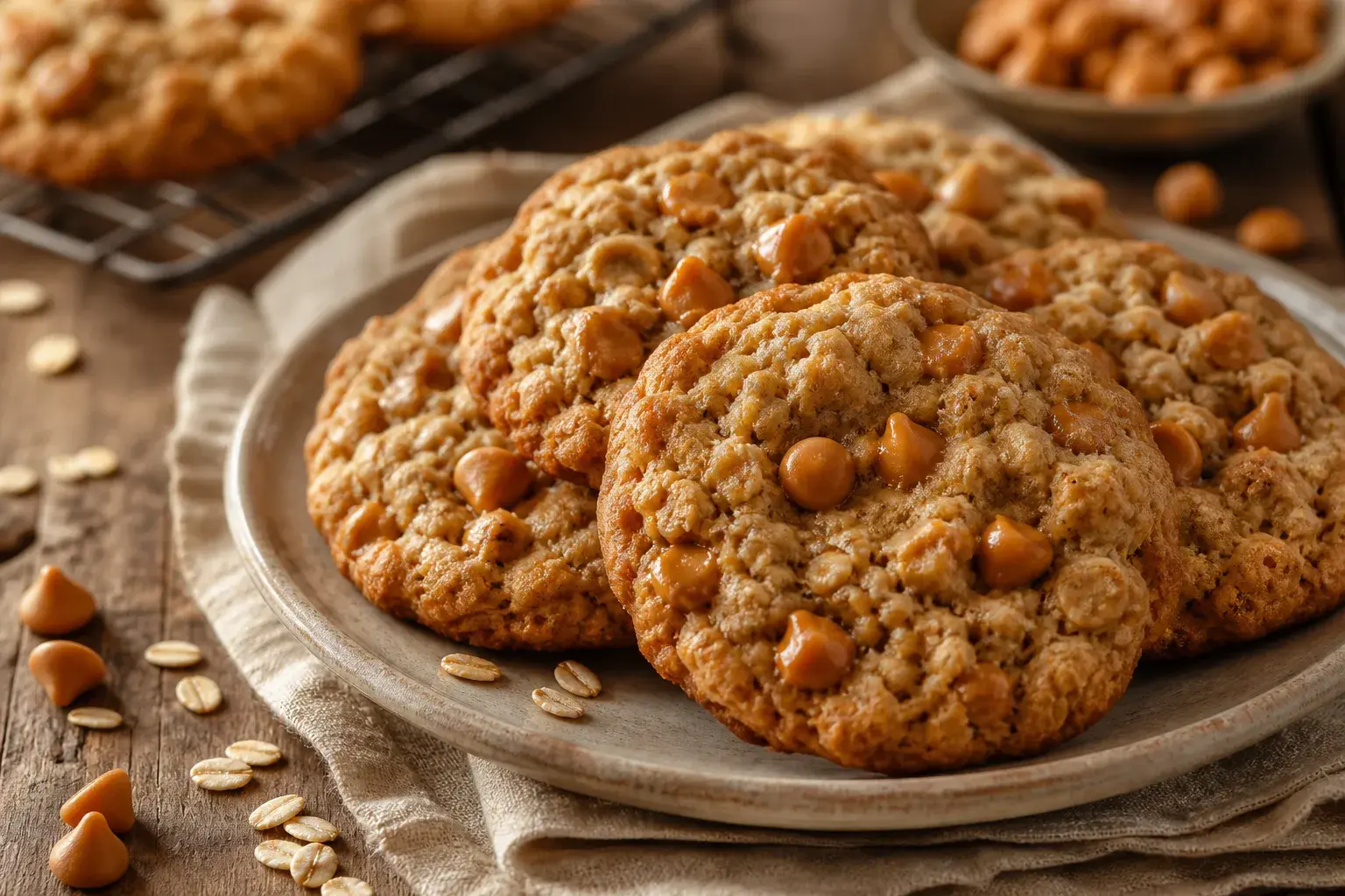 Image for: Chewy Butterscotch Oatmeal Cookies