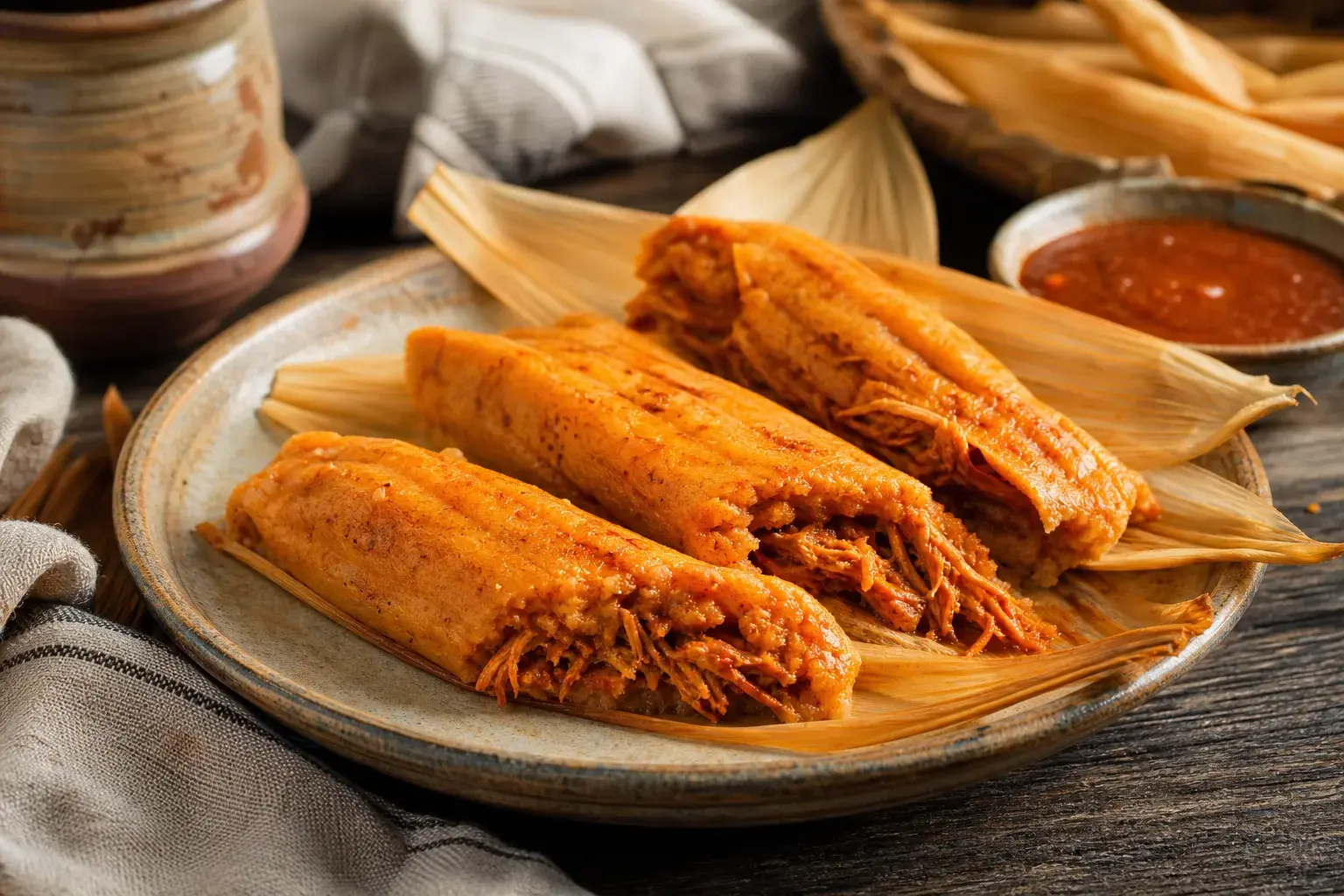 Image for: Red Chicken Tamales