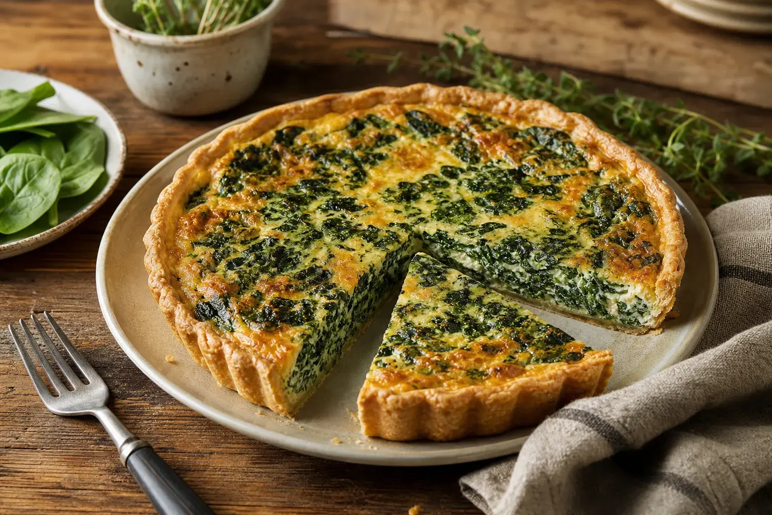 Image for: Suzanne's Famous Spinach Quiche