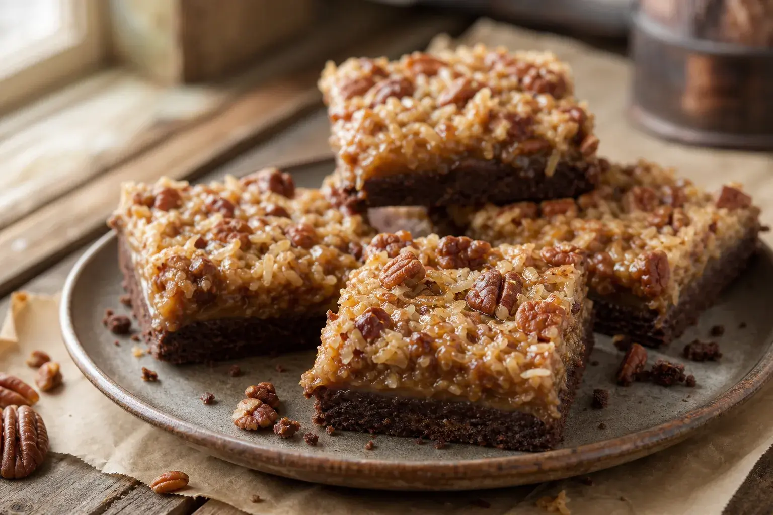 Image for: Caramel German Chocolate Bars