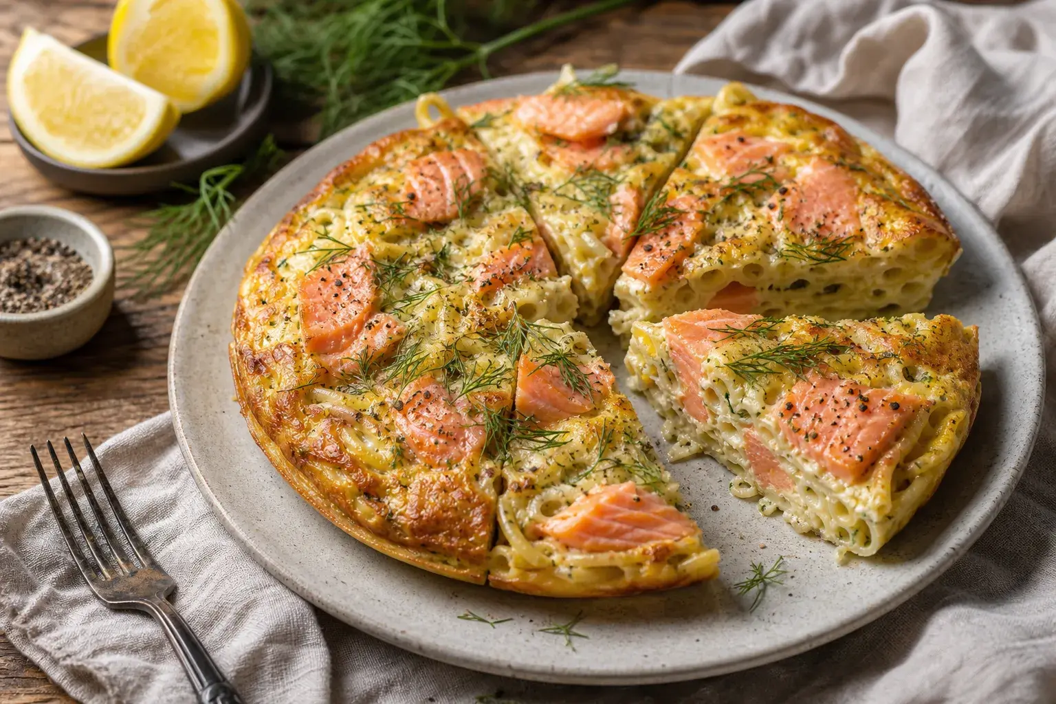 Image for: Gravad Salmon Pasta Frittata