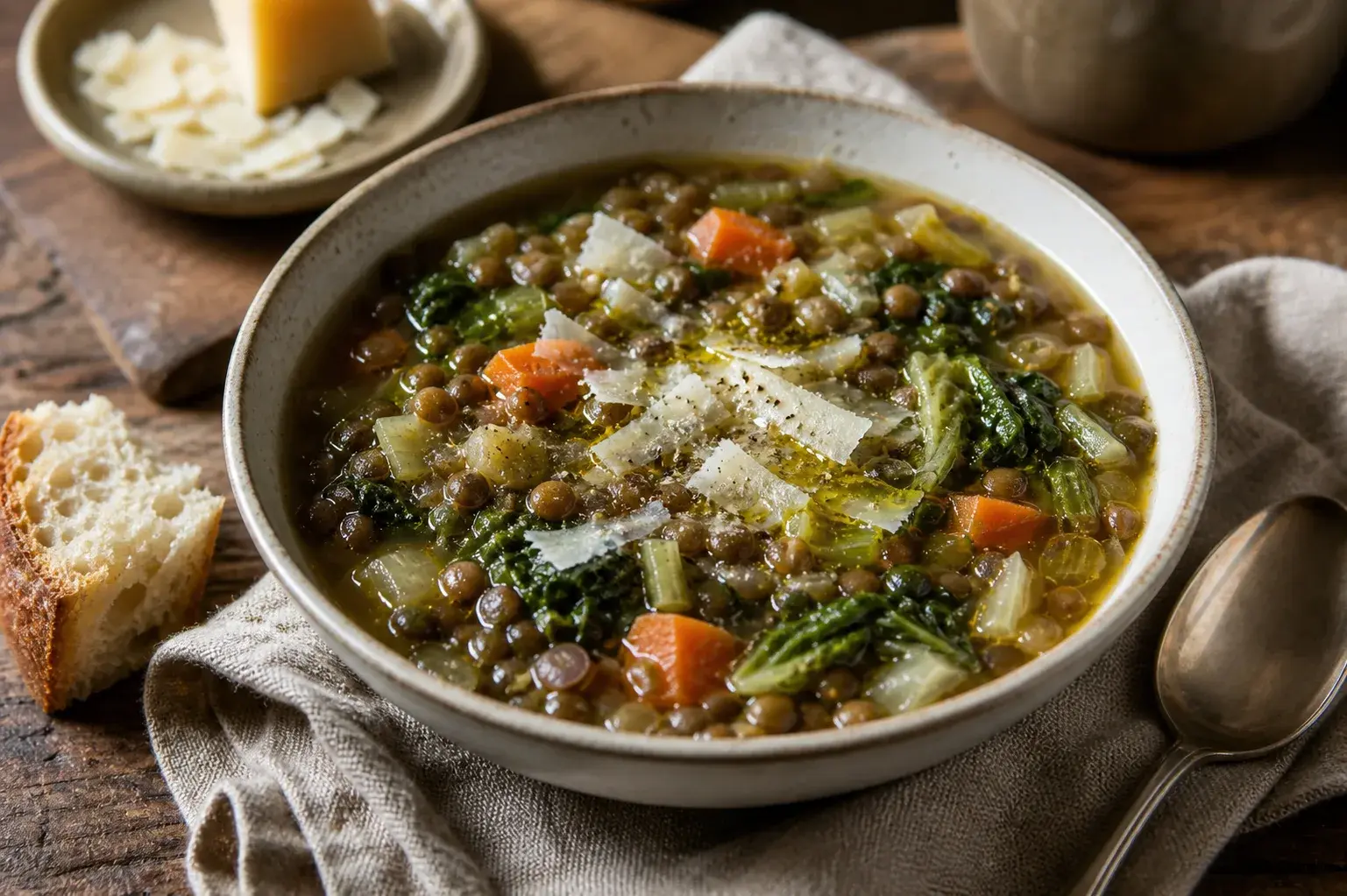 Image for: Hearty Lentil & Escarole Soup