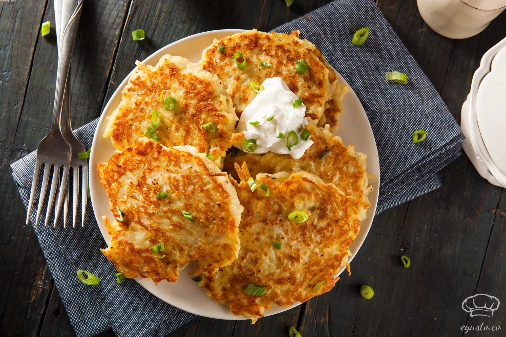 Image for: Savory Potato Pancakes with Green Onion